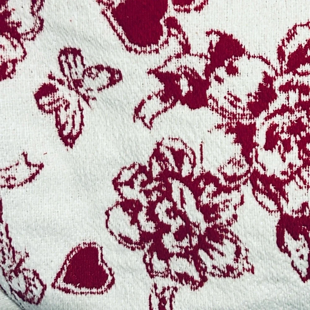💘 Rachel Zoe Toile Knit Chenille Throw Blanket 50” x  70” NWT
